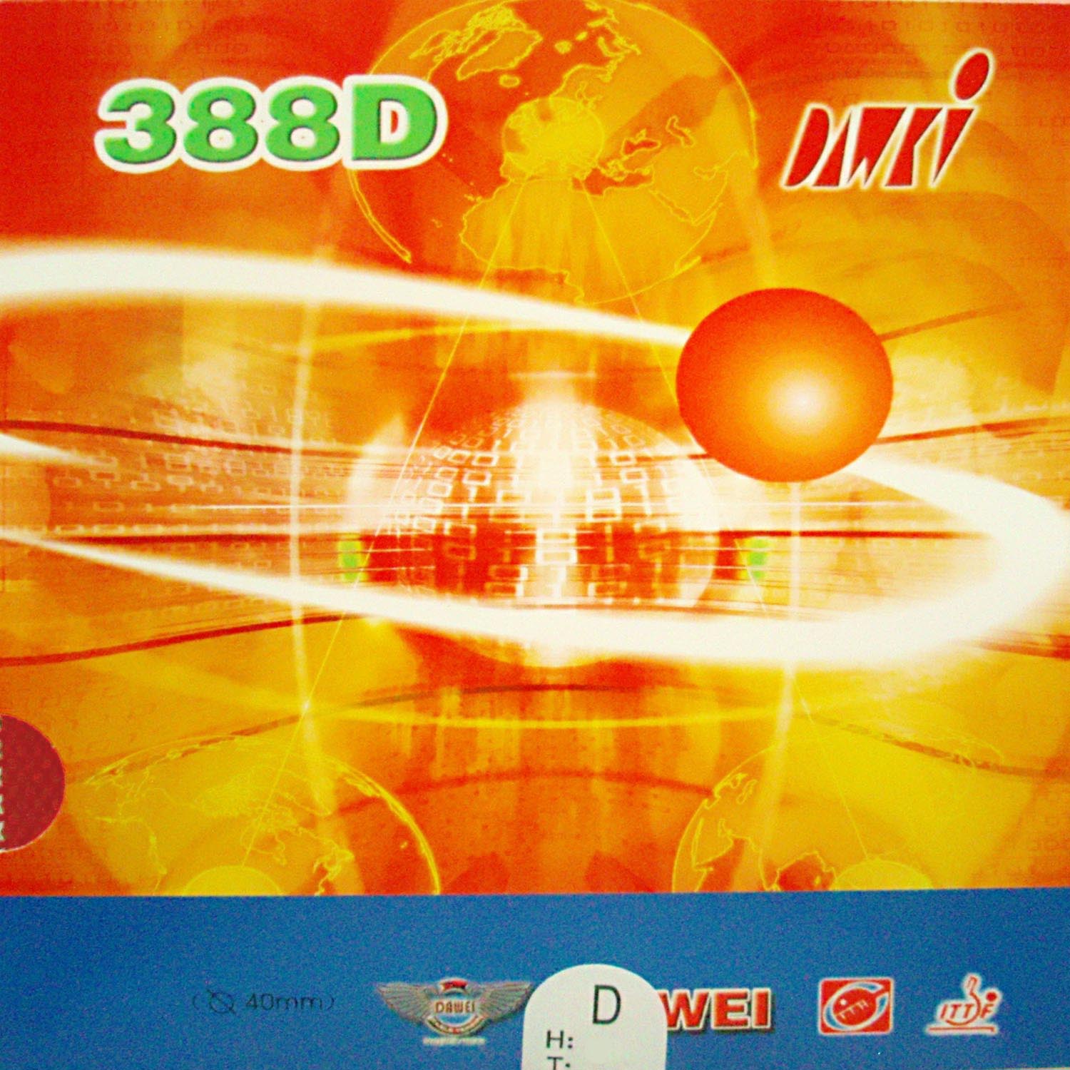 Original dawei 388D strange lo - огляд і ціна Table Tennis Defense